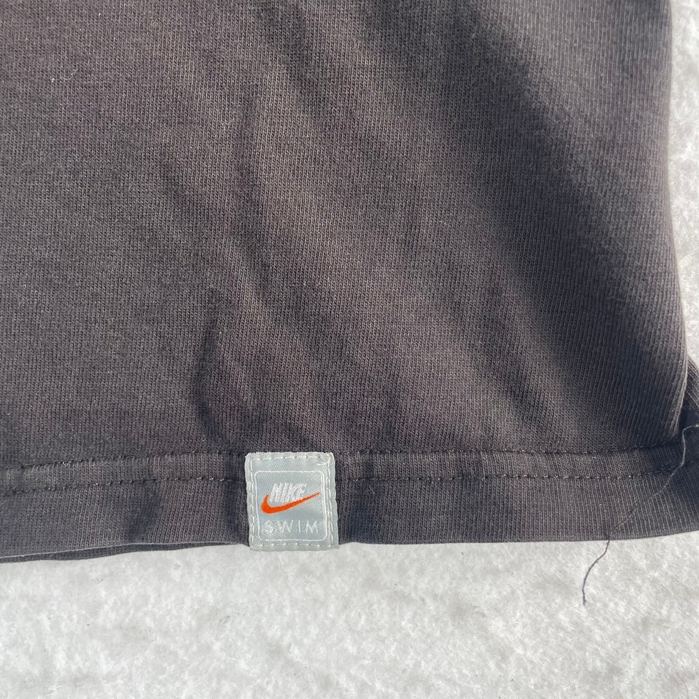 Nike Swim T-Shirt Mens XL Brown Splatter Graphic Short Sleeve Cotton Tee - Picture 3 of 6